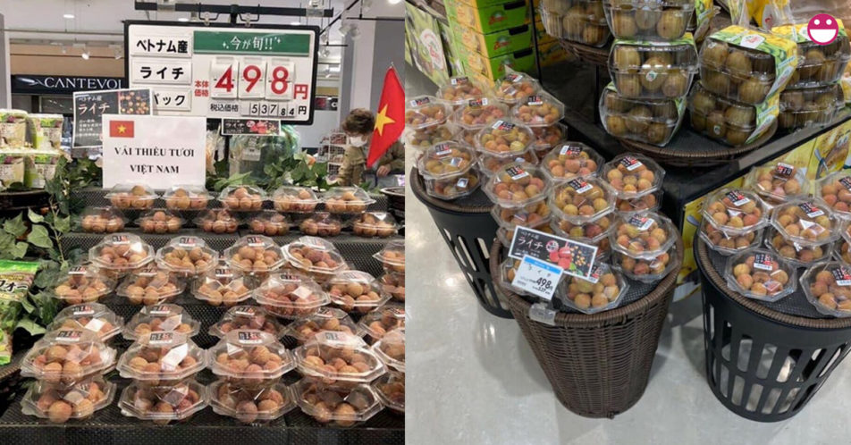 Vải thiều Lục Ngạn tại siêu thị Nhật Bản